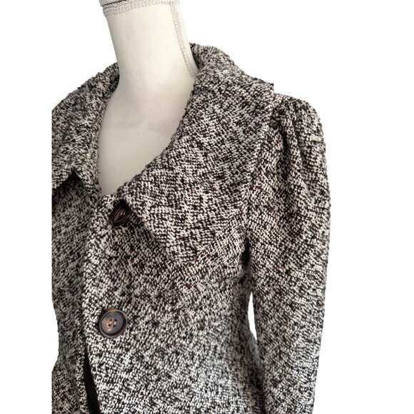 COCO & TASHI Brown Boucle Blazer Jacket Size Small - Picture 7 of 10